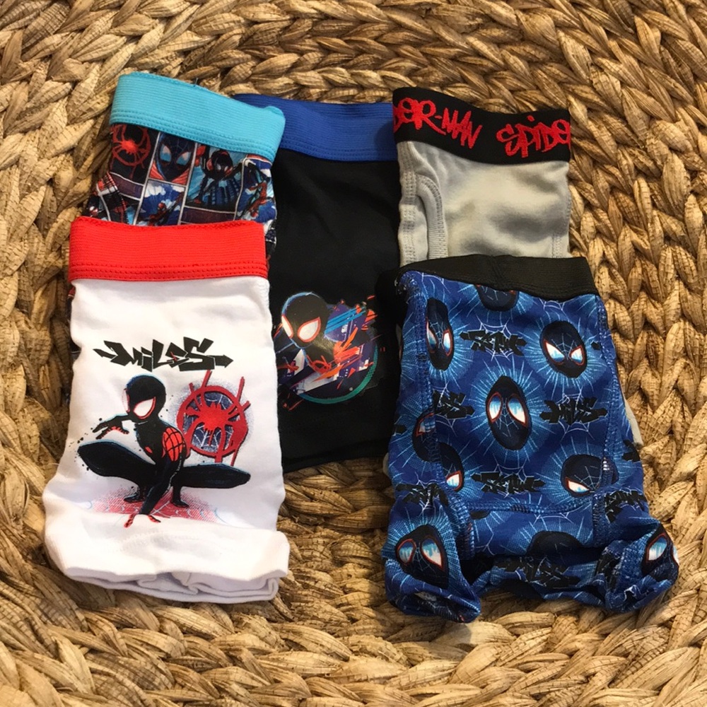 5 pair Spider-Man boys boxer briefs size 6 nwot
